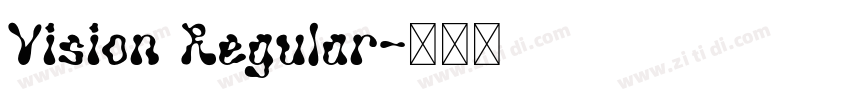 Vision Regular字体转换